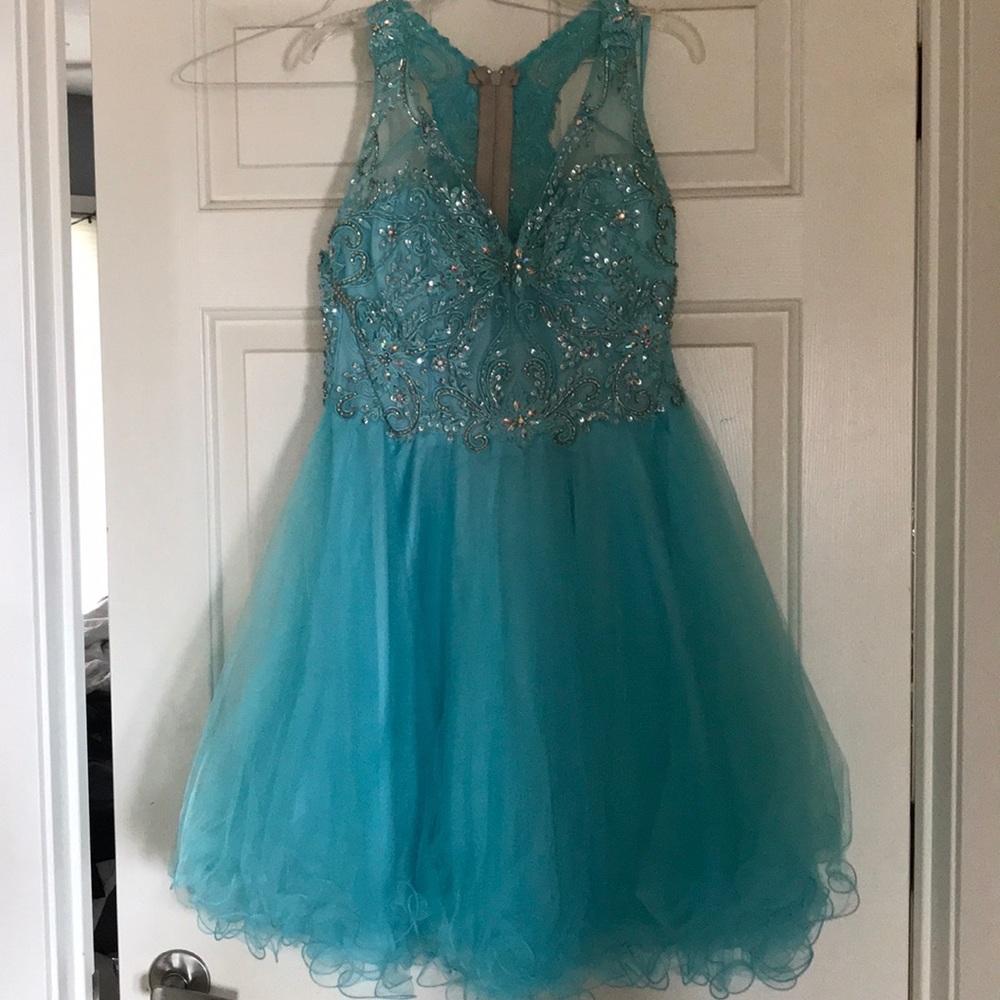 Blue Homecoming Dress